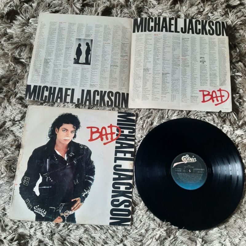 Lp Vinilo Michael Jackson Bad Edición Colombia 1987