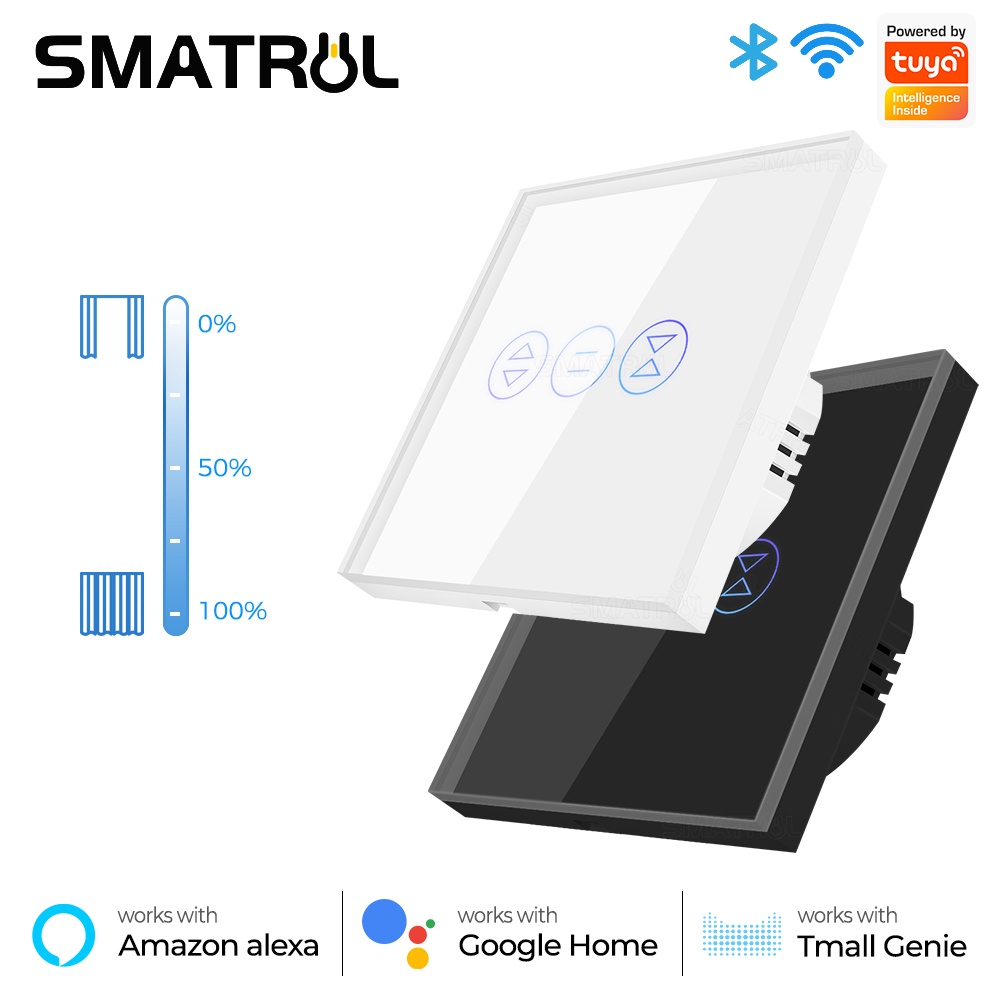 Interruptor De Cortina Inteligente Touch Wifi Persiana Alexa