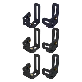 6 Suporte Ajustável Inclinável Caixa Som Home Theater Sound Bar Preto
