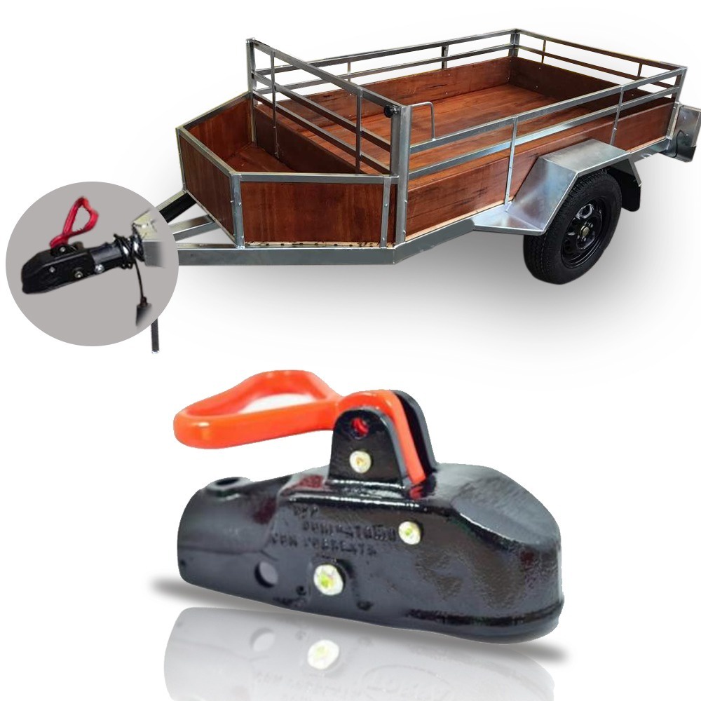 Engate Carretinha Reboque Trava Segurança Munheca 2500kg | Shopee Brasil