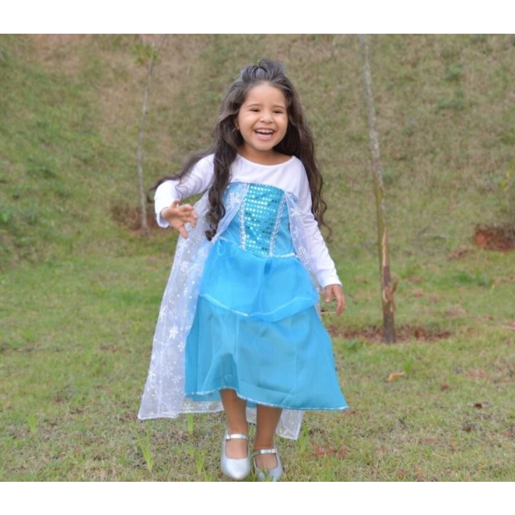 Fantasia da frozen hot sale infantil 3 anos