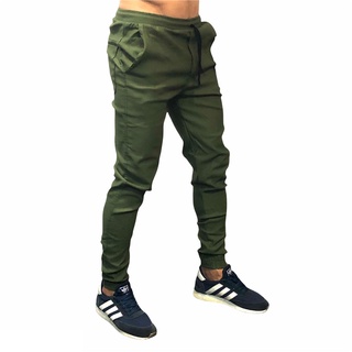 Calça Jogger Sarja Verde Musgo