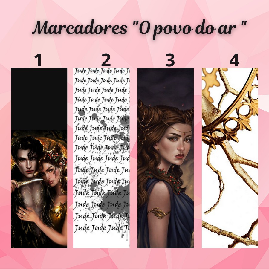 Marcador de página plastificado Príncipe cruel/Trilogia O povo do ar (com ou sem tassel)