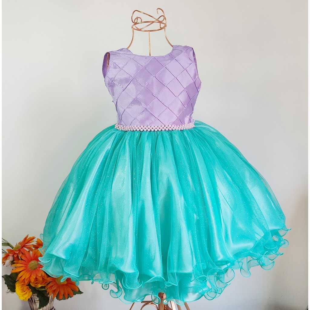 Vestido da ariel store infantil