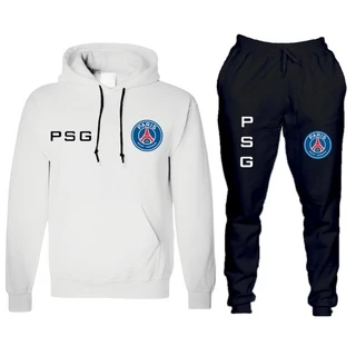 Conjunto moletom adulto PP ao GG blusa e calça PSG Personalizado Estampa de time