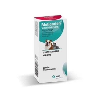 Meticorten 5mg Para Cães e Gatos com 10 comprimidos