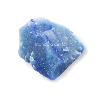 Pedra Bruta Unitária de Quartzo Azul Cristal Natural - G