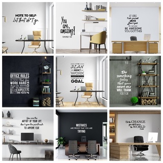 Sentença Em Estilo Desenho Animado Decalque De Parede Material Para Decoração De Quartos Infantis Acessórios Casa
