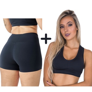 Kit 01 Short + 02 Tops Fitness Academia Crossfit Suplex