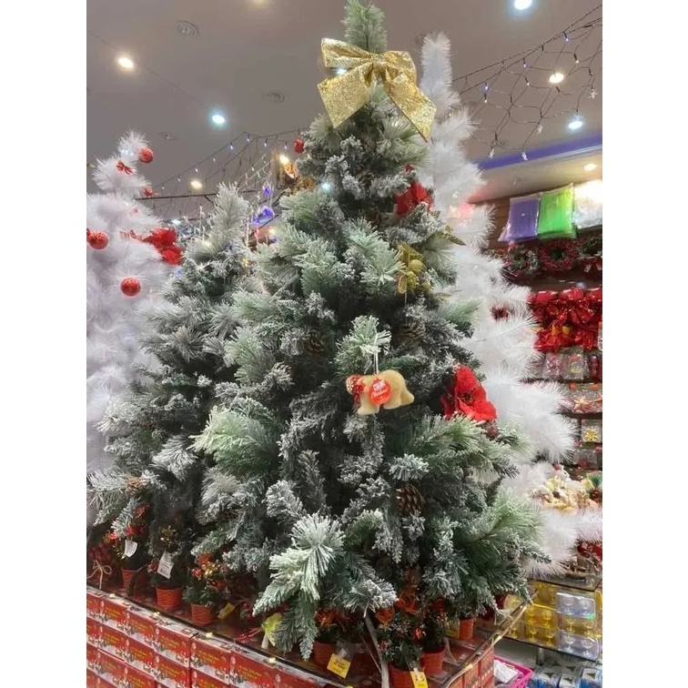 Arvore de Natal Pinheiro Nevado Decoração Tazzi