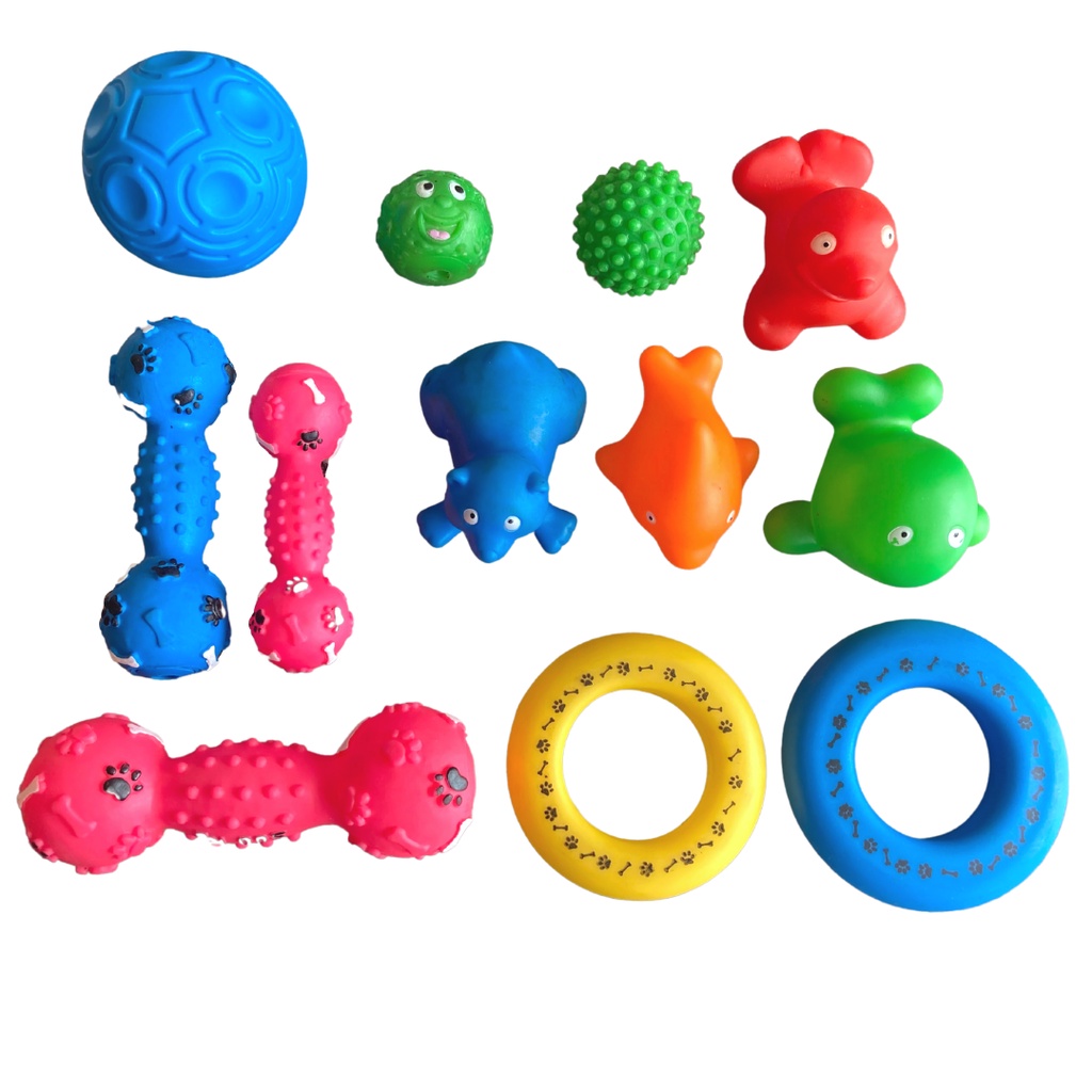 Kit Com 4 Brinquedos Mordedores Para Cães - Oficial Mickey - Alivia Ansiedade E Desenvolve A Mandíbula