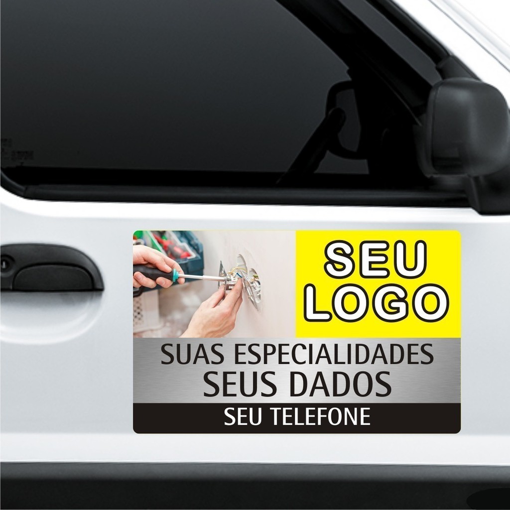 Manta Magnética Ímã Propaganda Carro Veículo Van 67 x 50cm