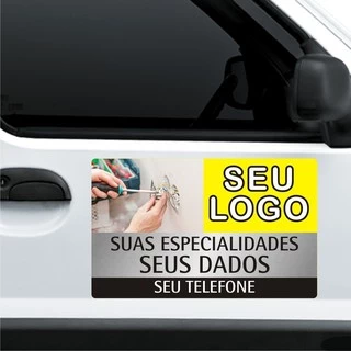 Manta Magnética Ímã Propaganda Carro Veículo Van 67 x 50cm