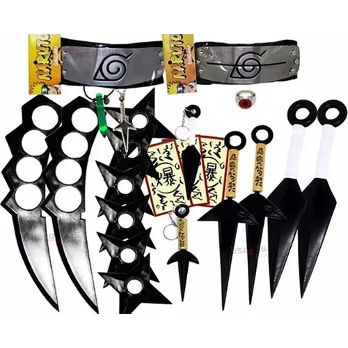 Kit Completo Kunai Do Naruto Kunais Shurikens Full Adeia da Folha Pop Ninja  Bandana Cosplay em Promoção na Americanas