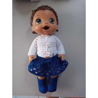 Roupas com sapatinho para boneca baby Alive de 28-35cm cores sortidas  vários modelos