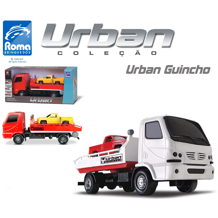 Caminhão Urban Guincho + Caminhonete - Roma Brinquedos