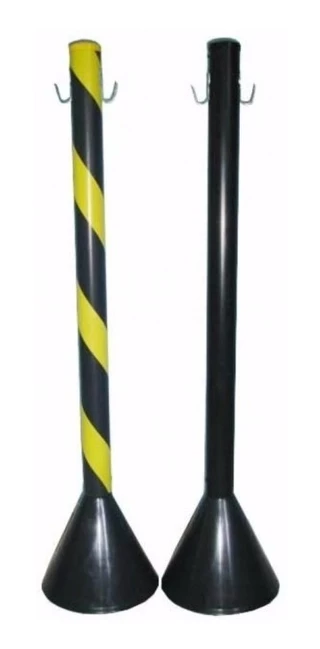 Kit C/ 5 Pedestal Preto C/13mts Corrente P/am