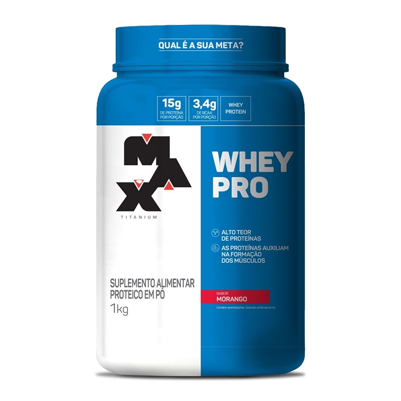 Whey Pro – Pote (1kg) – Max Titanium