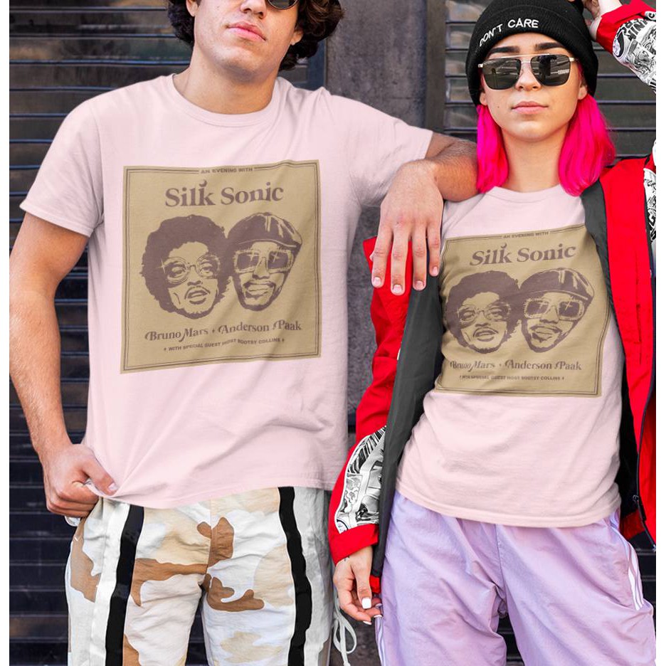 Camiseta Baby look Silk Sonic - Bruno Mars e Anderson Paak - Música - Show  - Pop - Moda