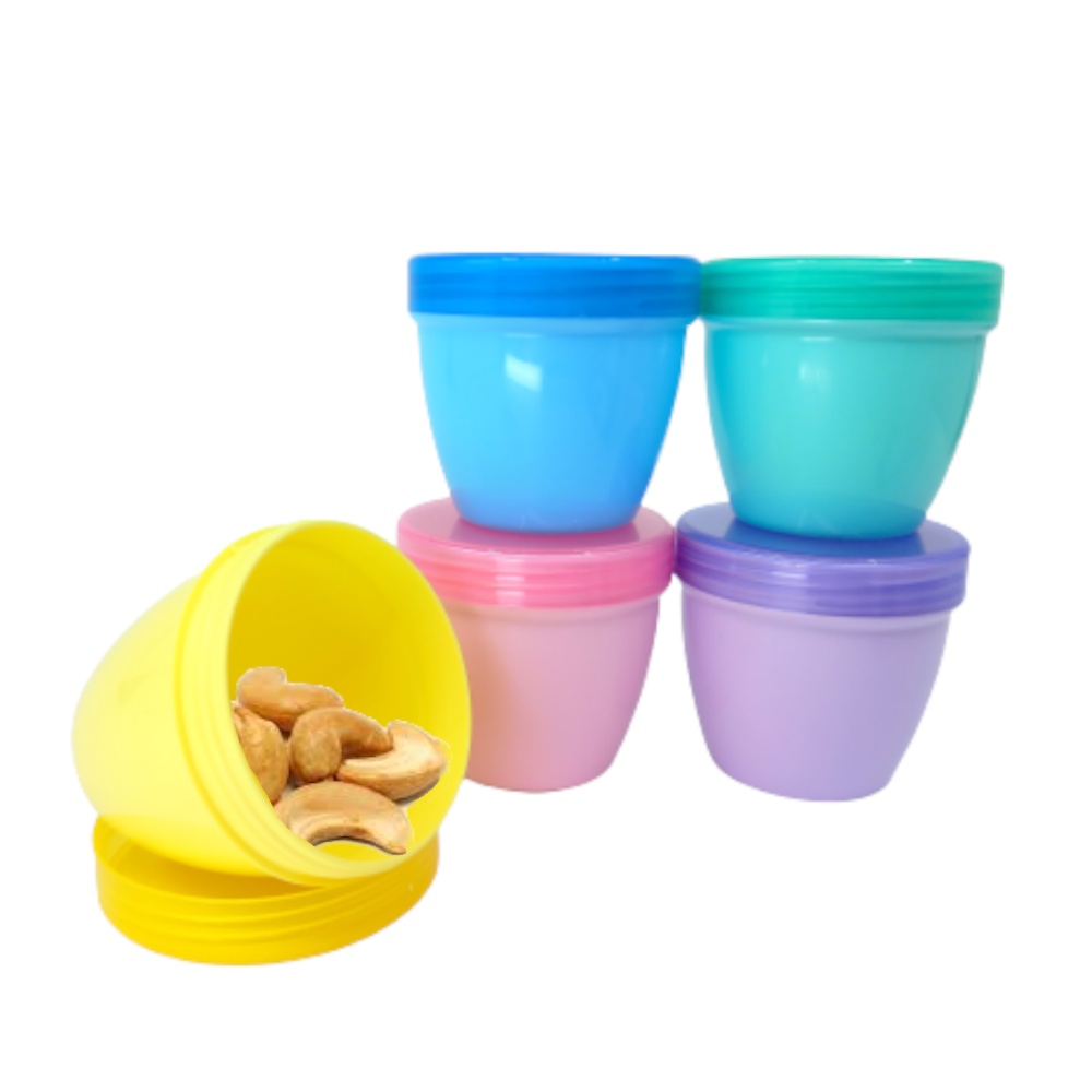 Kit 5 Mini Potes com Rosca - Potinho auxiliar