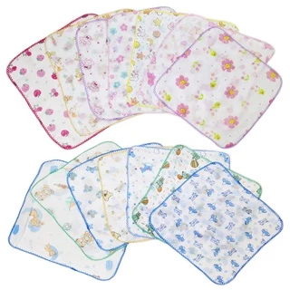 Kit 10 Fraldinha De Boca Estampada 33x33cm Com Crochê em Oferta na Shopee