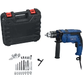 Furadeira de Impacto Nell 650W Velocidade Variável - e Reversível 1/2” com Maleta 27 Peças MB7130
