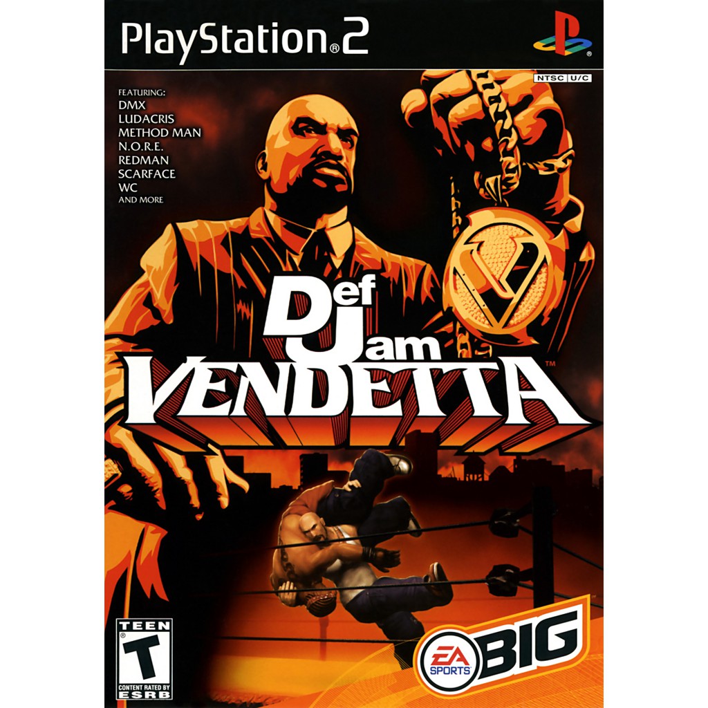 Def Jam: Vendetta Playstation 2 PS2 CASE AND MANUAL ONLY