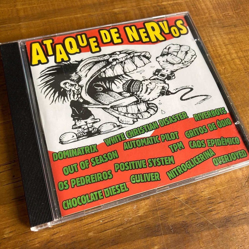 CD - Ataque de Nervos - Coletânea punk rock - hardcore - punk