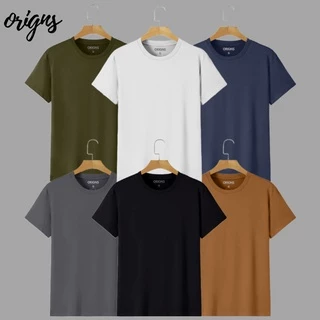 Kit 6 Camisetas Masculinas Básicas Algodão Premium ORIGNS