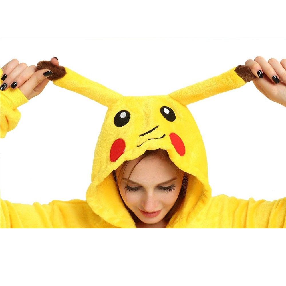 Pikachu Kigurumi Macacão Pijama Roupa Fantasia Cosplay Verão Adulto Oficial  Pokémon, fantasia de pikachu masculina 