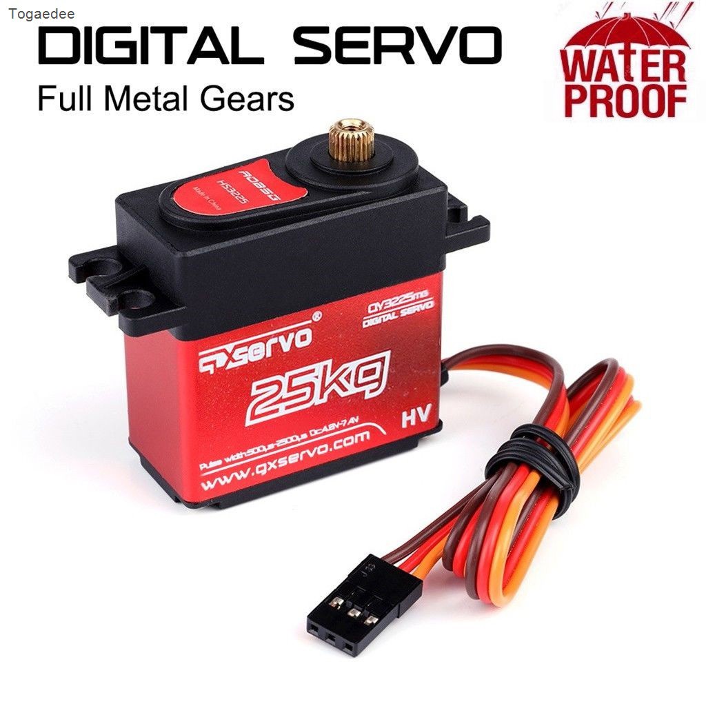 Servo 25kg Torque Hs3225 180 Graus Digital Rc À Prova D 'Água De Metal Rc Servo Motor