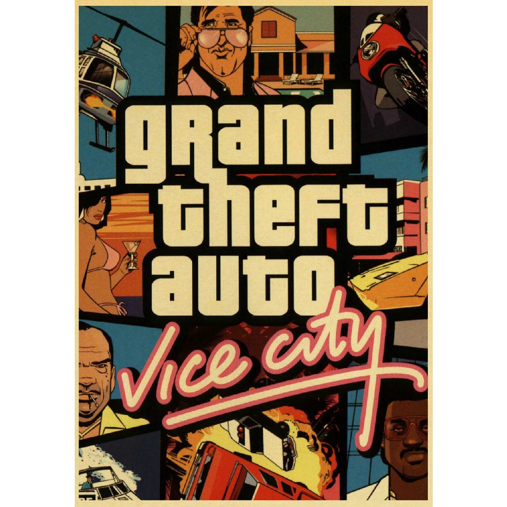 Quadro e poster GTA Vice City - Quadrorama