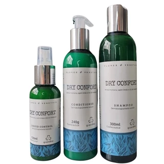 KIT DRY CONFORT P/ CABELOS OLEOSOS SEBORREIA DERMATITE DESCAMAÇÃO