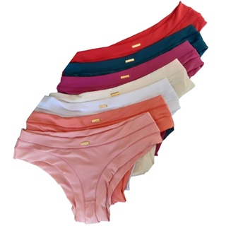 kit 10 calcinhas femininas microfibra sem costura confortáveis lingerie