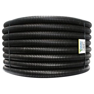 Duto Corrugado Preto com guia poliester DN32 - 1" x 25m