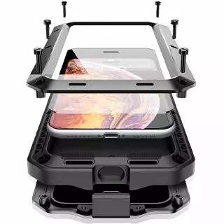 Capa De Proteção Total Anti-Impacto Em Alumínio Para Iphone 13 Mini 12 11 Pro Xs Max Xr 7 8 2020