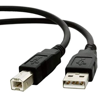 Cabo USB A/B para Impressora 1,8m M-1187 - Preto + cabo de energia