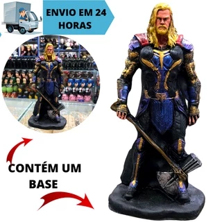Boneco Estátua De Resina Thor Marvel Vingadores Resina Original