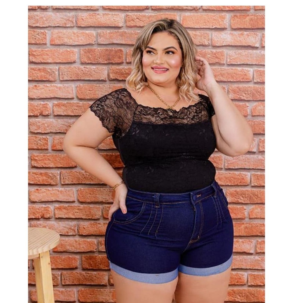 Short Plus Size Feminino Tamanho Grande