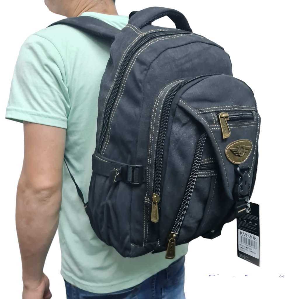 Mochila escolar best sale jeans masculina