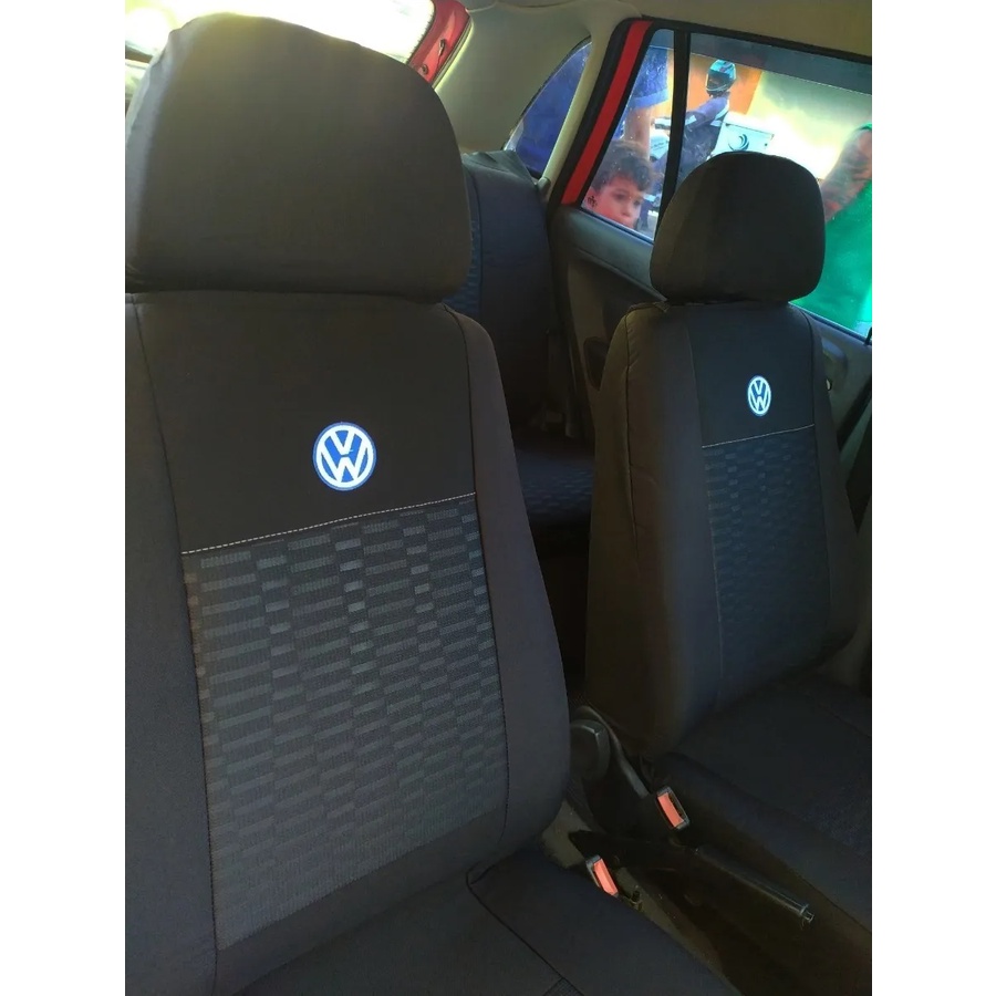 Capa Banco Tecido Automotivo Volkswagen Gol Voyage G1 G2 G3 G4 G5 G6 G7 G8 Fox Polo Bora Virtus