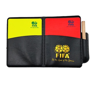 Em estoque].Jogo De Futebol Bandeira De Árbitro Patrulha FIFA Edge  Selecionador Cartão Vermelho Amarelo Equipamentos Apito Capitão Manga  Etiqueta