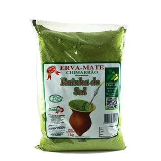Erva Mate Rainha do Sul Nativa - 1Kg - 100% Nativa Embalagem Transparente