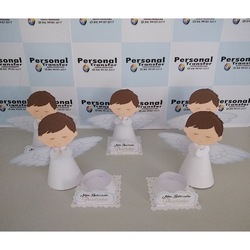 lembrancinha anjinho 3d (10 unidades)