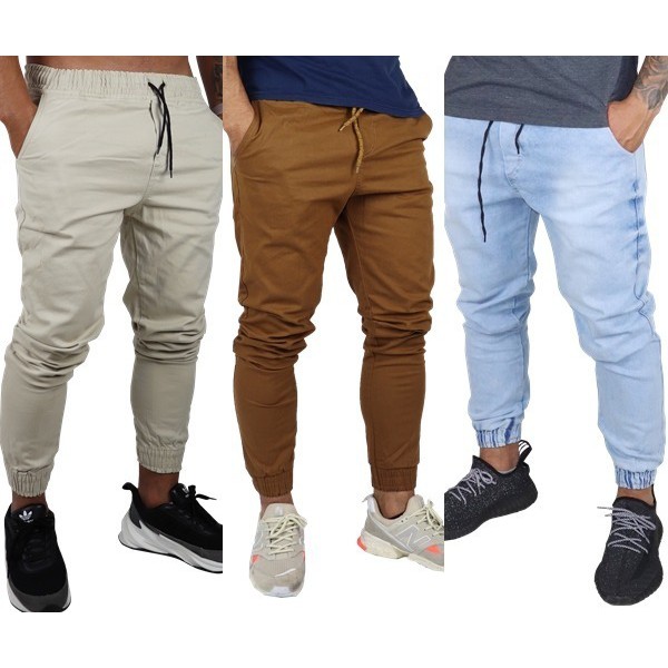 Calça Moletom Masculina Sport Fino Treino Academia Corrida Skinny Jogger em  Promoção na Americanas