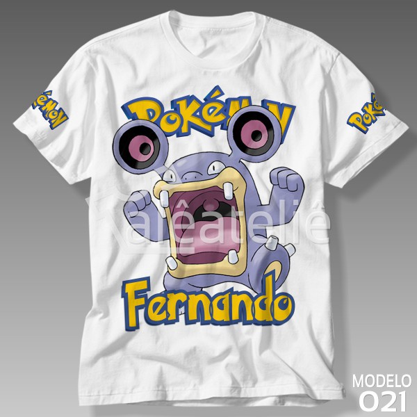 Camiseta Loudred Pokemon Go Pokebola Jogo Game Infantil Adulto Personalizada