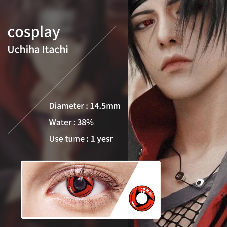 Lentes de contacto de itachi uchiha outlet