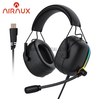 BlitzWolf AIRAUX GB4 Gaming USB Wired Headphone 7.1 Surround Sound Earphone RGB Light Bass PC Gamer Headset with ENC Mic
