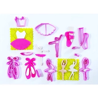 Kit Cortadores Bailarina 5cm Para Pasta Americana Decoração