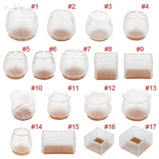 N Go . 10 Pcs Silicone Retângulo Quadrado Redondo Tampas Cadeira Perna Pés Almofadas Móveis Mesa De Cobre Protetores De Piso De Madeira